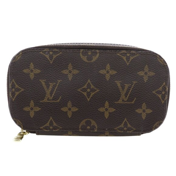 LOUIS VUITTON Brown Monogram Pouch - Picture 1 of 12